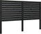 vidaXL - Hoofdbord - 186x4x100 - cm - massief - grenenhout - zwart