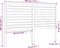 vidaXL - Hoofdbord - 186x4x100 - cm - massief - grenenhout - zwart