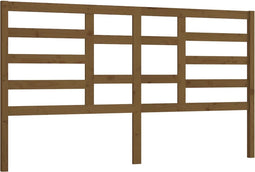 vidaXL - Hoofdbord - 186x4x104 - cm - massief - grenenhout - honingbruin