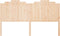 vidaXL - Hoofdbord - 186x4x110 - cm - massief - grenenhout