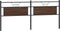 vidaXL - Hoofdbord - 193 - cm - bewerkt - hout - en - staal - bruin - eikenkleurig