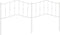 vidaXL - Hoofdbord - 193 - cm - metaal - wit