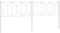 vidaXL - Hoofdbord - 193 - cm - metaal - wit
