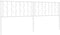 vidaXL - Hoofdbord - 193 - cm - metaal - wit