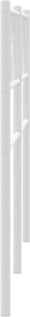 vidaXL - Hoofdbord - 193 - cm - metaal - wit