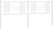vidaXL - Hoofdbord - 193 - cm - metaal - wit