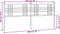 vidaXL - Hoofdbord - 193 - cm - metaal - wit