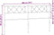 vidaXL - Hoofdbord - 193 - cm - metaal - wit