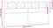 vidaXL - Hoofdbord - 193 - cm - metaal - wit