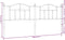 vidaXL - Hoofdbord - 193 - cm - metaal - wit