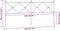 vidaXL - Hoofdbord - 193 - cm - metaal - wit