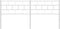 vidaXL - Hoofdbord - 193 - cm - metaal - wit