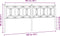 vidaXL - Hoofdbord - 193 - cm - metaal - wit