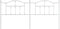 vidaXL - Hoofdbord - 193 - cm - metaal - wit