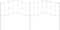 vidaXL - Hoofdbord - 193 - cm - metaal - wit