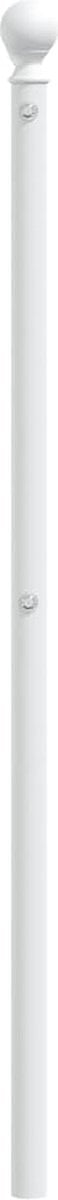 vidaXL - Hoofdbord - 193 - cm - metaal - wit