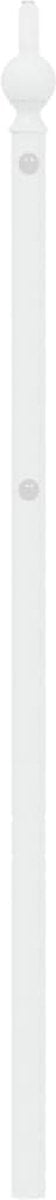 vidaXL - Hoofdbord - 193 - cm - metaal - wit