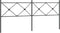 vidaXL - Hoofdbord - 193 - cm - metaal - zwart