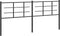 vidaXL - Hoofdbord - 193 - cm - metaal - zwart