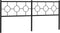 vidaXL - Hoofdbord - 193 - cm - metaal - zwart