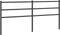 vidaXL - Hoofdbord - 193 - cm - metaal - zwart