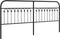 vidaXL - Hoofdbord - 193 - cm - metaal - zwart