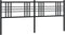vidaXL - Hoofdbord - 193 - cm - metaal - zwart