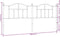 vidaXL - Hoofdbord - 193 - cm - metaal - zwart