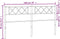 vidaXL - Hoofdbord - 193 - cm - metaal - zwart