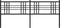 vidaXL - Hoofdbord - 193 - cm - metaal - zwart