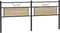 vidaXL - Hoofdbord - 193 - cm - spaanplaat - sonoma - eikenkleurig - hout - en - staal