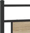 vidaXL - Hoofdbord - 193 - cm - spaanplaat - sonoma - eikenkleurig - hout - en - staal