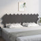 vidaXL - Hoofdbord - 196x3x80,5 - cm - massief - grenenhout - grijs