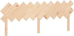 vidaXL - Hoofdbord - 196x3x80,5 - cm - massief - grenenhout