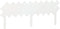 vidaXL - Hoofdbord - 196x3x80,5 - cm - massief - grenenhout - wit