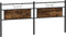 vidaXL - Hoofdbord - 200 - cm - bewerkt - hout - en - staal - gerookt - eikenkleurig