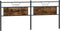 vidaXL - Hoofdbord - 200 - cm - bewerkt - hout - en - staal - gerookt - eikenkleurig