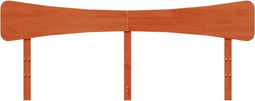 vidaXL - Hoofdbord - 200 - cm - massief - grenenhout - wasbruin