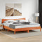 vidaXL - Hoofdbord - 200 - cm - massief - grenenhout - wasbruin