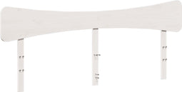 vidaXL - Hoofdbord - 200 - cm - massief - grenenhout - wit