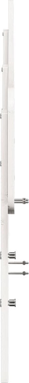 vidaXL - Hoofdbord - 200 - cm - massief - grenenhout - wit