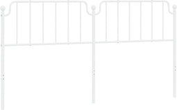 vidaXL - Hoofdbord - 200 - cm - metaal - wit