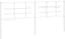vidaXL - Hoofdbord - 200 - cm - metaal - wit