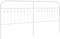 vidaXL - Hoofdbord - 200 - cm - metaal - wit