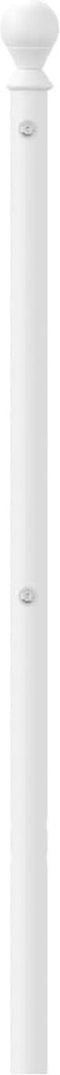 vidaXL - Hoofdbord - 200 - cm - metaal - wit