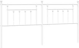vidaXL - Hoofdbord - 200 - cm - metaal - wit