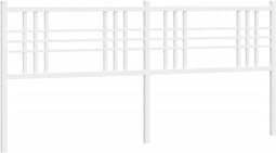 vidaXL - Hoofdbord - 200 - cm - metaal - wit