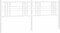 vidaXL - Hoofdbord - 200 - cm - metaal - wit