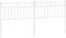 vidaXL - Hoofdbord - 200 - cm - metaal - wit