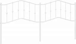 vidaXL - Hoofdbord - 200 - cm - metaal - wit